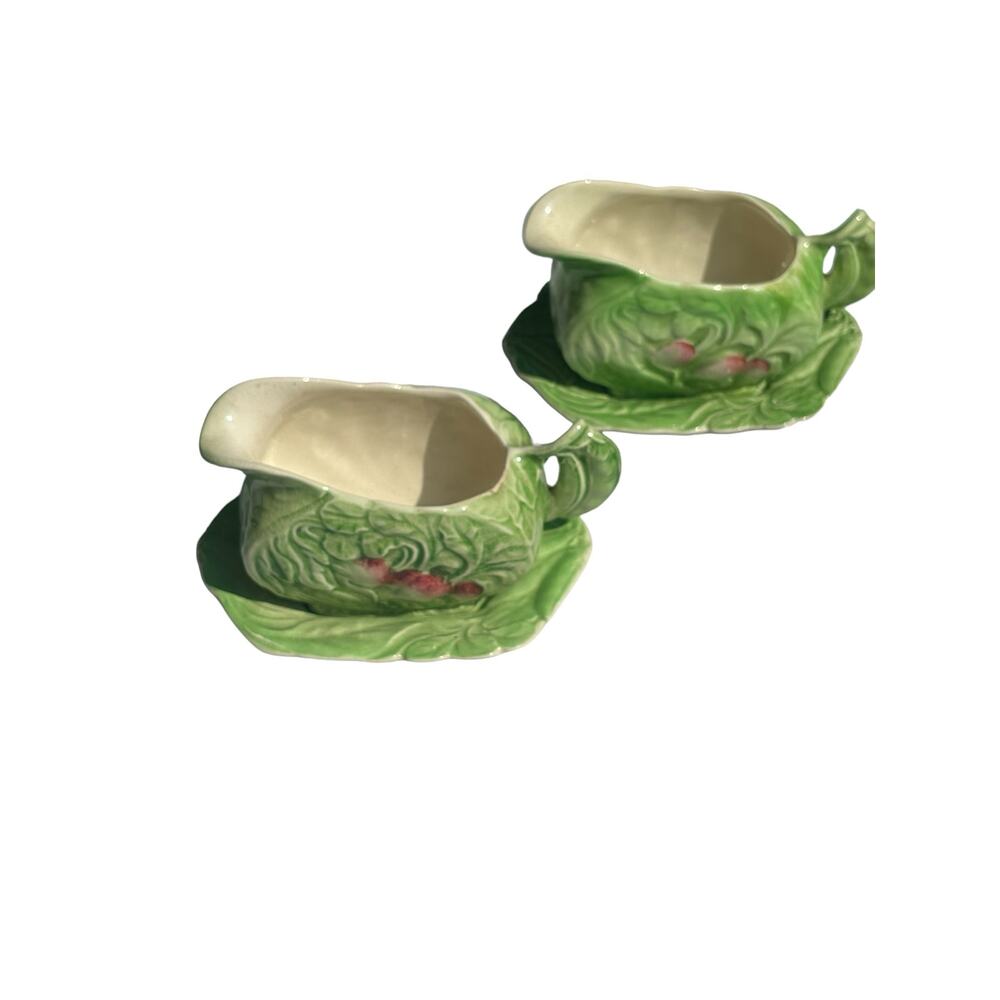 Royal Winton Grimwades Mini Individual Sauce Gravy Set 2 Vintage Vegetable Theme